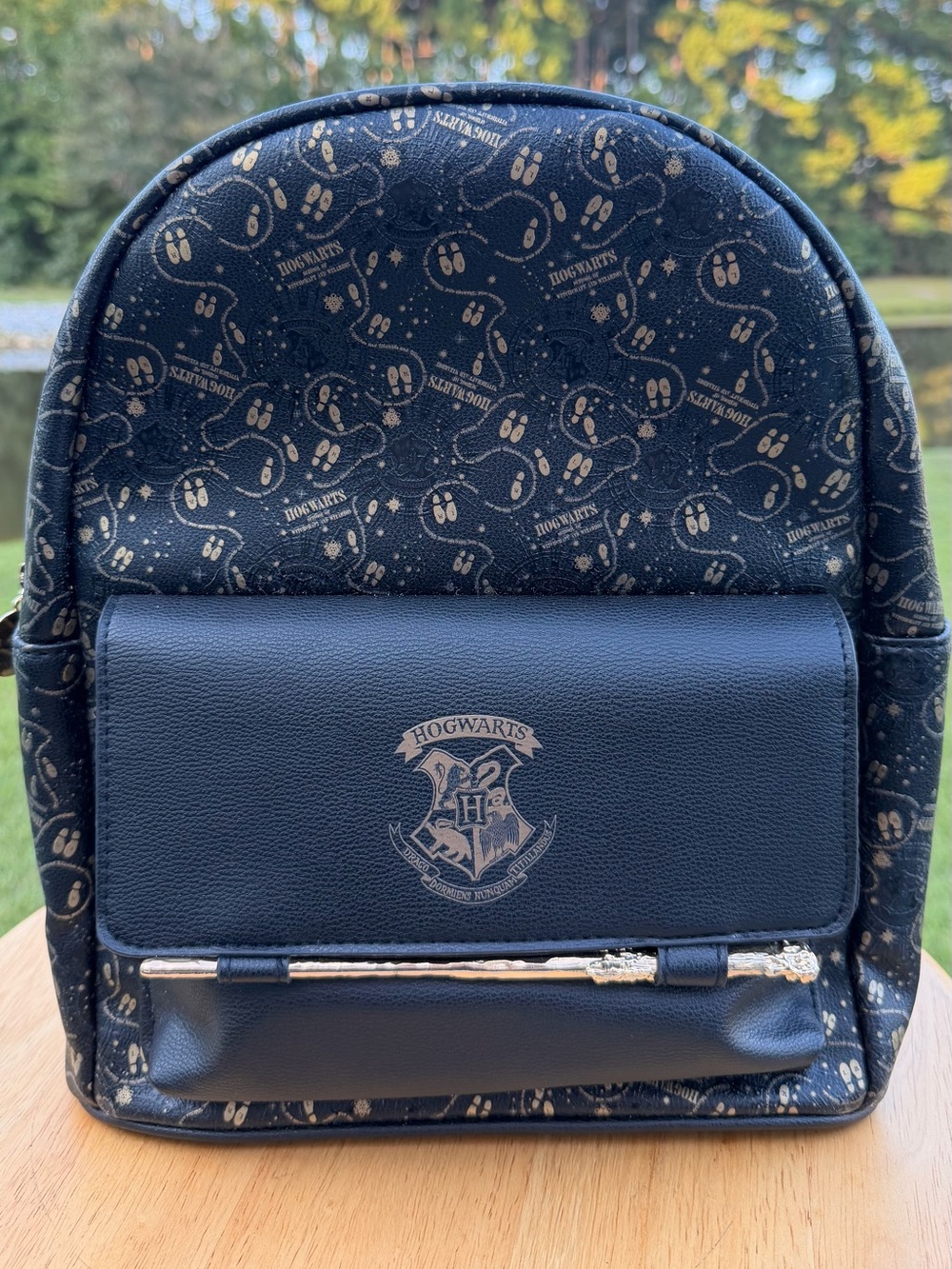 NWT Hogwarts Black Mini backpack Marauders Map